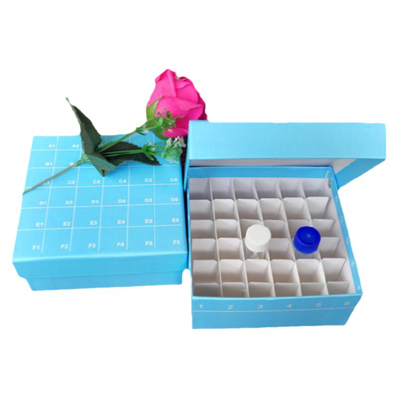 塑料冻存盒2ml5ml15ml25ml30ml样品管便携PC冷冻盒 16格36格100格