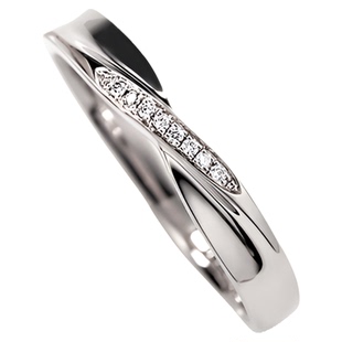 Pt950铂金结婚对戒钻石求婚情侣钻戒18k白金戒指简约定制麻花