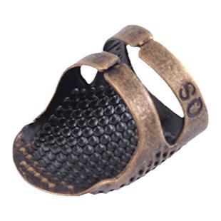 可调节家用防扎手指套老式顶针器金银护指厚箍手工手缝刺绣十字绣