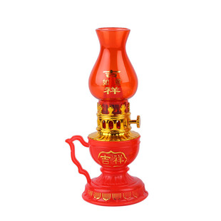 电池款LED如意灯拜神长明插电可调档神台财神地主爷红色煤油供灯