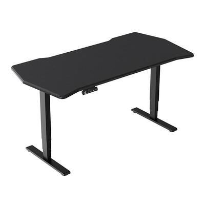乐歌黑武士Pro智能电动升降电竞桌碳纤维纹理电脑桌双电机大尺寸