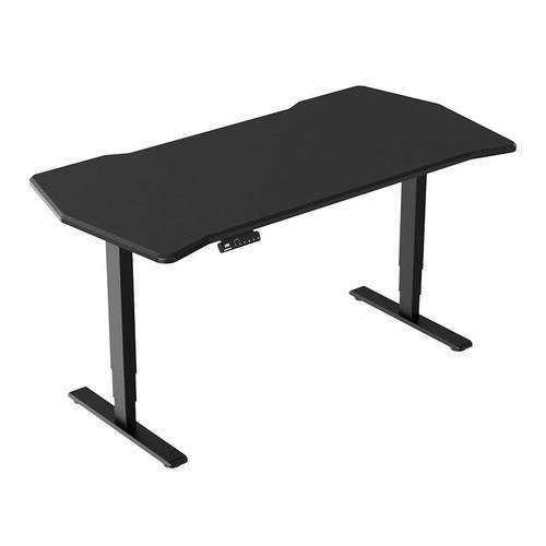 乐歌黑武士Pro智能电动升降电竞桌碳纤维纹理电脑桌双电机大尺寸