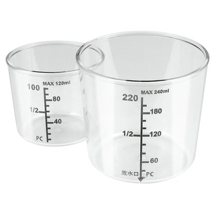 奈冠钓鱼量杯饵料专用量杯带刻度饵料杯鱼饵杯两件套渔具垂钓用品