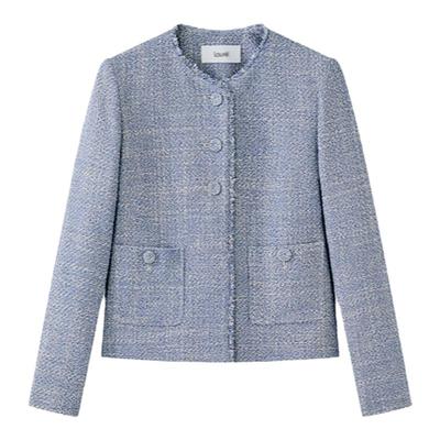 LAUREL进口棉花纱箱型外套