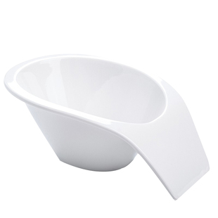 密胺调酱料碗斜口碗火锅店塑料创意菜桶自助沙拉碗仿瓷彩色小料碗