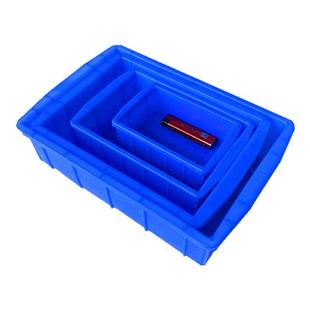 斜口零件盒组合带立柱桌面平口盒叠层物料配件螺丝箱五金收纳盒字