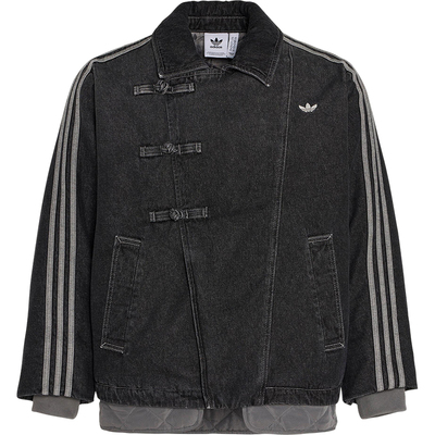 Adidas/阿迪达斯正品三叶草男女休闲翻领新中式保暖棉服KR5066