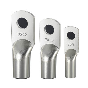 国标加厚JG铜鼻子10平方/16/25/35/50-8-10-12船用铜线耳接线端子