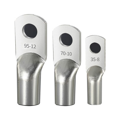 国标加厚JG铜鼻子10平方/16/25/35/50-8-10-12船用铜线耳接线端子