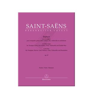圣桑 降E大调七重奏 op65 分谱 骑熊士原版乐谱书 Saens Camille Septuor BA10966-22