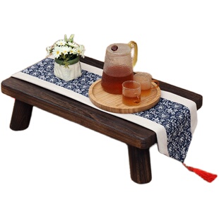 日式小矮桌飘窗茶台榻榻米桌子坐地式塌塌米茶几实木飘窗桌小茶几