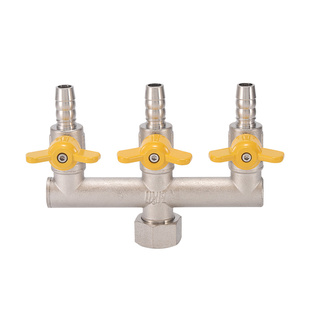 4分活接燃气煤气三通阀门四通球阀液化气一分三路分四路开关阀门