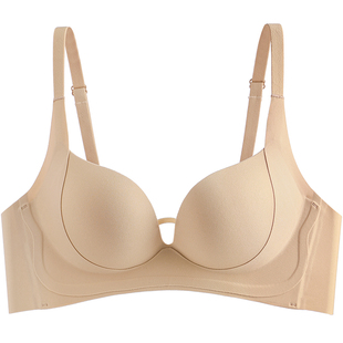 内衣女士小胸聚拢显大平胸专用不空杯隐形无痕收副乳防下垂文胸罩