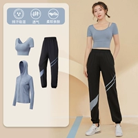 Синяя куртка, комплект, синие штаны для отдыха, короткий рукав, 3 предмета