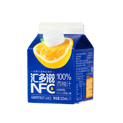 汇多滋NFC果汁白西柚汁百分百纯果汁