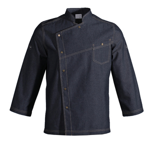 厨师服短袖酒店厨衣多米来后厨春夏装工装厨房厨师工作服男调节袖