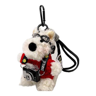 小面团儿33正品可爱相机西高地毛绒挂件包包挂饰小玩偶公仔钥匙扣