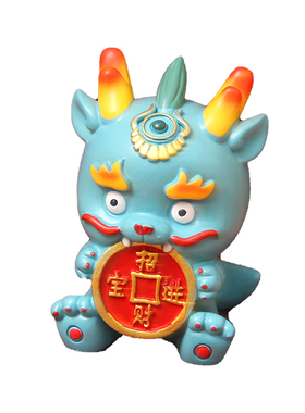 小摆件恋家彩树脂吉祥龙运国潮