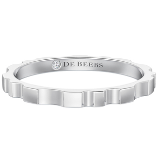 [情人节礼物]De Beers RVL 18K白金戒指 1.8MM