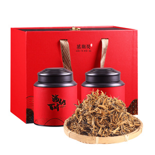 2025年滇红茶云南凤庆大金芽金丝大金牙红茶浓香型礼盒装古树滇红
