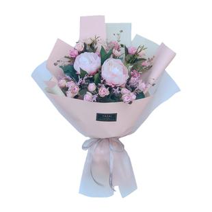 交车仪式仿真花束拍照道具手捧花摆设毕业假花舞台装饰年会颁奖大