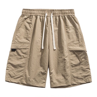 STA复古工装短裤男女夏季薄款宽松休闲百搭五分裤直筒中裤潮牌