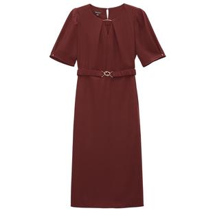 YINER音儿专选女装夏季设计感圆领显瘦A字裙连衣裙