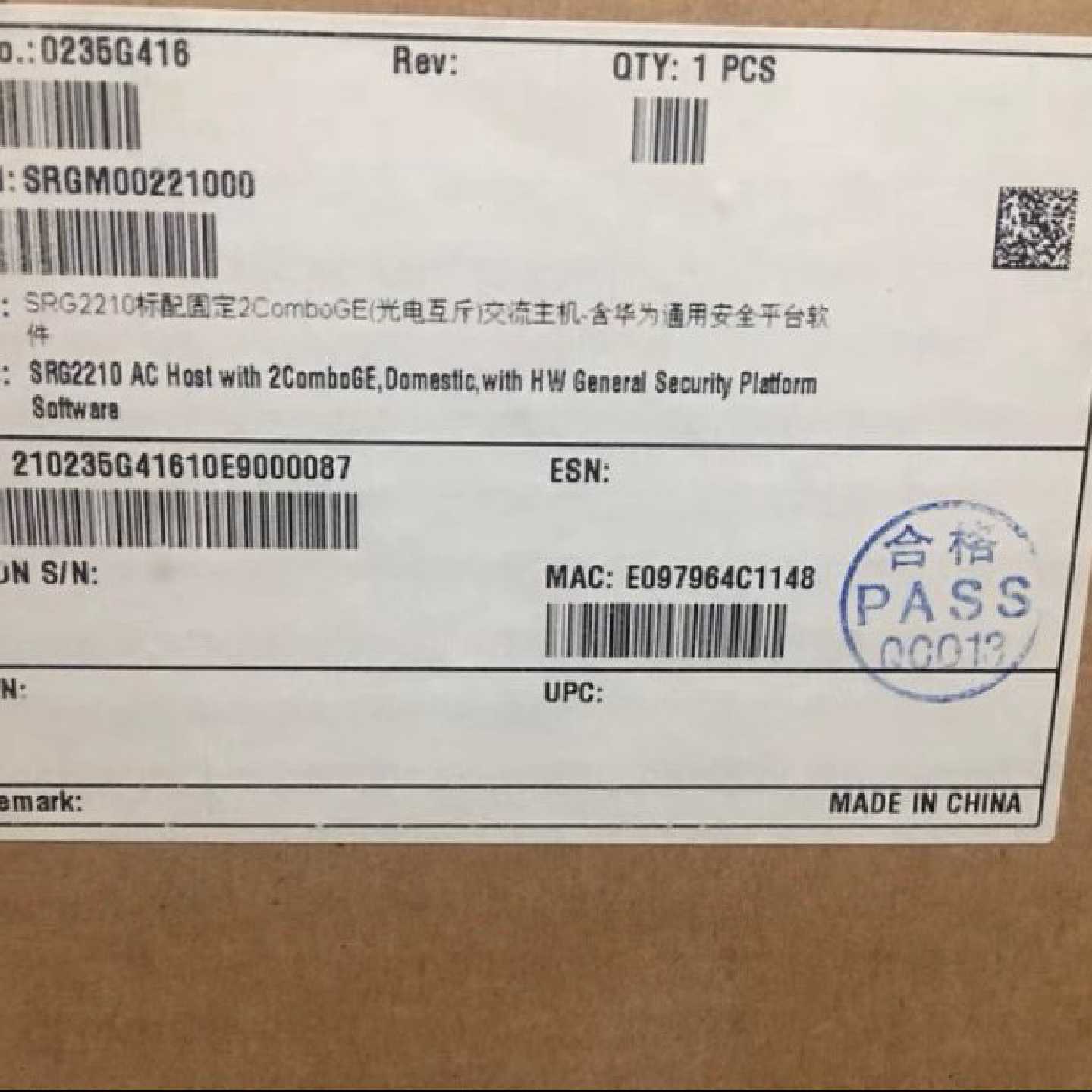 议价出售 SRG2210  SRG2210 SRG2