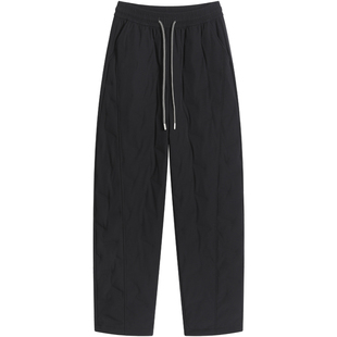 加长直筒羽绒裤女士外穿2025新款冬加厚防寒保暖宽松弯刀加绒棉裤