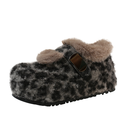 厚底内增高加绒加厚勃肯鞋