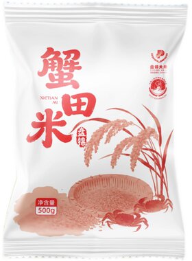 盘锦蟹田大米1斤东北大米500g当季新米一斤稻蟹共生圆粒珍珠大米