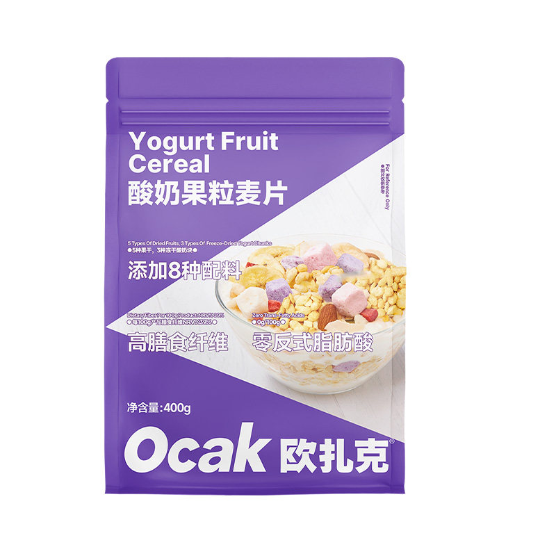 欧扎克水果麦片750g休闲零食