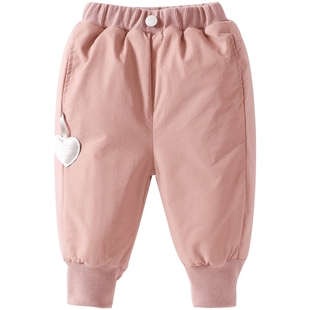 棉裤女童冬季加厚小儿童加绒裤男童冬装防风婴儿秋冬宝宝夹棉裤子