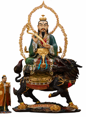 典藏台湾黄铜九天应元雷声普化天尊神像供奉雷祖雷神摆件工艺家用