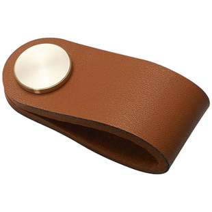 牛皮拉手儿童房抽屉衣柜门柜子皮革皮质榻榻米防撞软门小把手