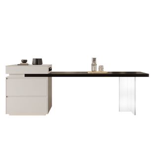 亚克力悬浮岛台餐桌一体现代简约伸可缩高级岩板导台家具政府补贴