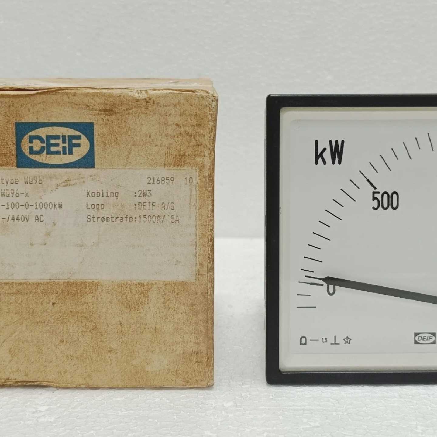 DEIF WQ96-x Watt/Varmeter Analogico 1000kW 440V CA Misurator图片