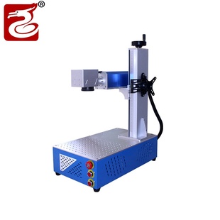 激光雕刻机塑料喇叭笛子光纤打标机杯子玻璃瓶包装盒UV紫外喷码机