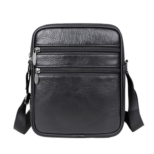 头层牛皮男士斜跨小包软皮单肩包户外休闲皮包斜挎真皮中老年人包
