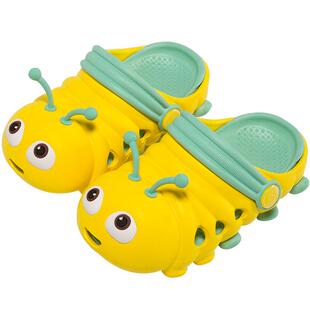 宝宝拖鞋夏防滑婴幼儿2女童3儿童小童男童可爱软底小孩家居洞洞鞋