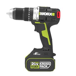 威克士150牛米大扭矩冲击钻WU377冰钻锂电电钻大功率电动工具