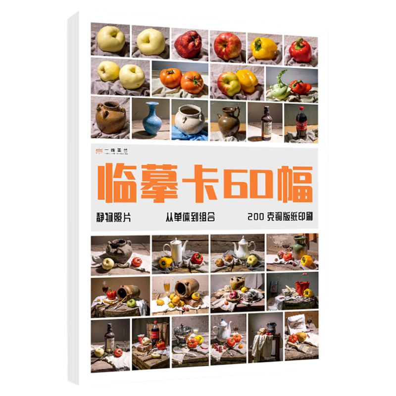 静物照片临摹卡60幅  美术绘画写生参考素材图片美术培训教学唯美文艺小清新精美卡片创意礼物原创作品学习卡片 一线美誉
