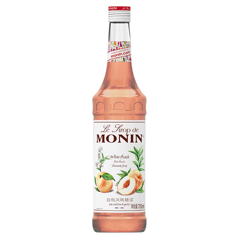 莫林果味糖浆调酒搭档 莫林白桃风味糖浆700ml
