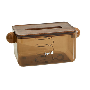 纸巾盒客厅桌面抽纸盒家用中古风茶几卧室弹簧纸抽盒轻奢高级感