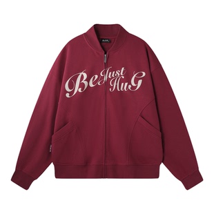 BJHG不计后果开衫卫衣外套男女款春秋潮牌美式设计感宽松针织外套