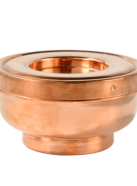 红铜双层奶茶碗酒碗摆件