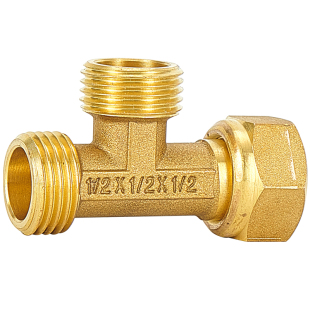 全铜活接三通分水器4分6分水龙头一进二出四分接头六分水管配件厚