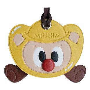 fingerstudio指作 发财新年包包挂件 元宝财神爷招财猫牛角包包挂