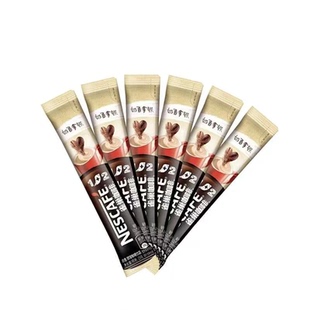 雀巢咖啡1+2原味特浓条装咖啡速溶咖啡粉学生提神正品低糖散装