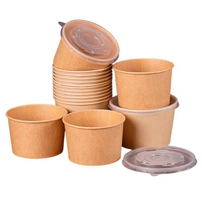 竹浆抑菌本色纸碗一次性饭盒